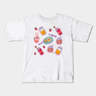 Happy breakfast texture Kids T-Shirt